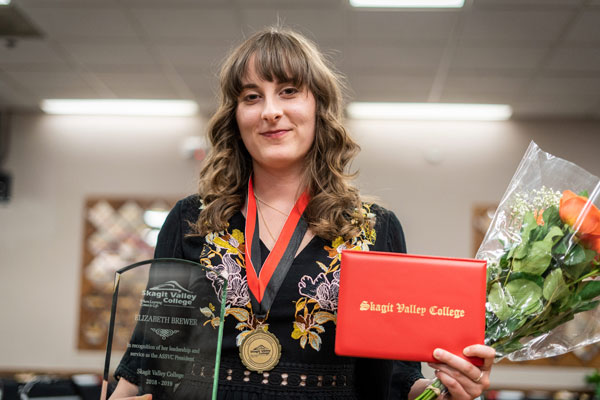 Elizabeth Brewer, Whidbey Island Campus ASSVC President and President’s Medal Recipient