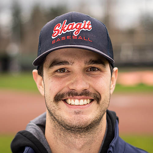 Assistant Baseball Coach, Sean Fitzgerald of the Skagit Valley College Cardinals' Baseball Team