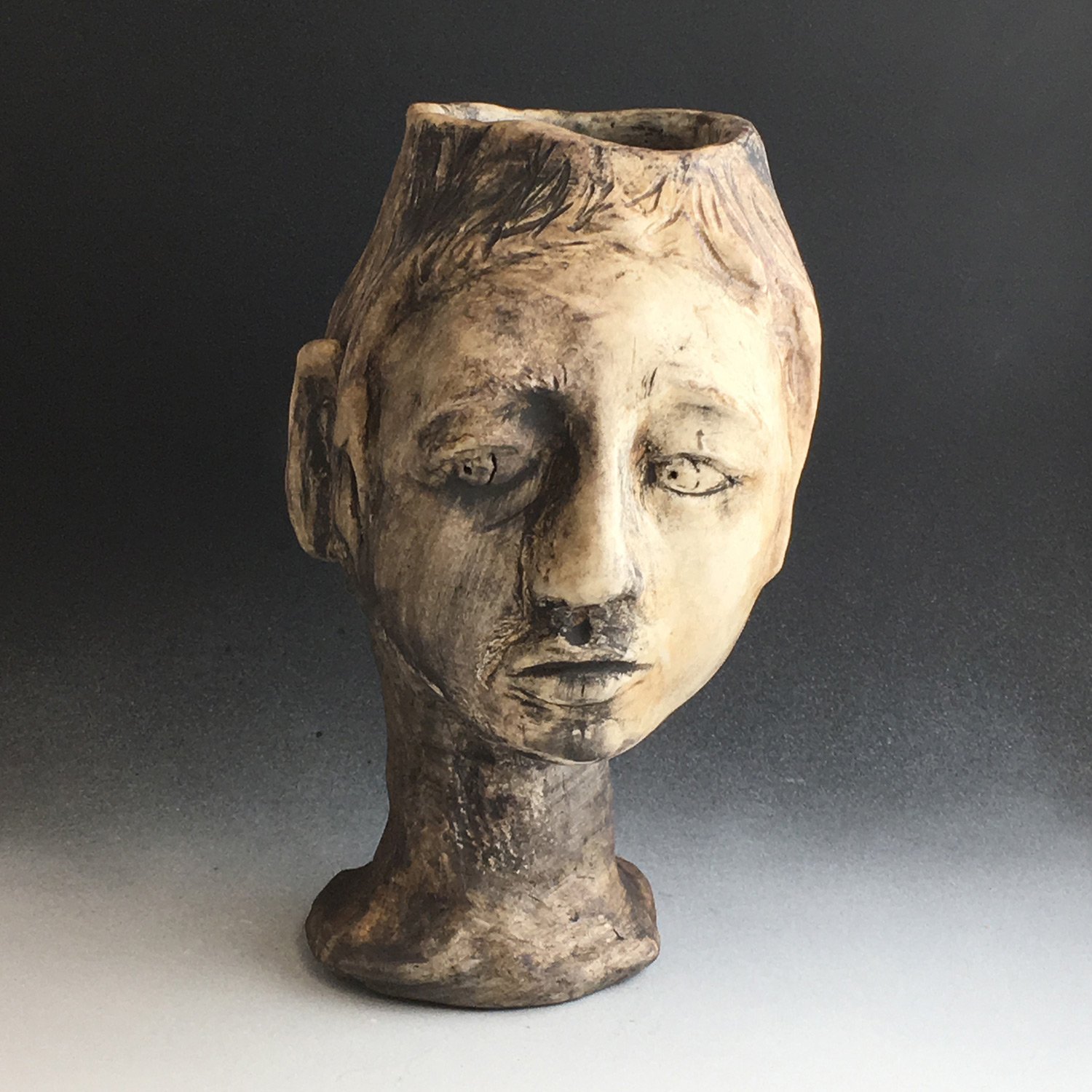 Ceramic head by SVC ceramics student