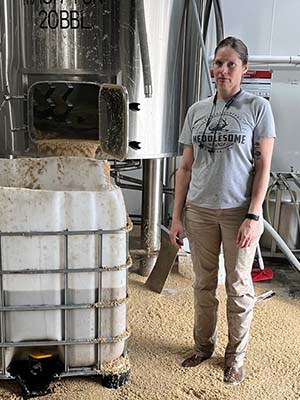 Amber Rogers, Head Brewer at Meddlesome Brewing and SVC Craft Brewing Academy graduate