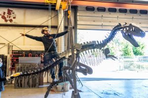 ‘Big Al,’ a 20-foot-long Allosaurus sculpture created by the SVC Weld Club