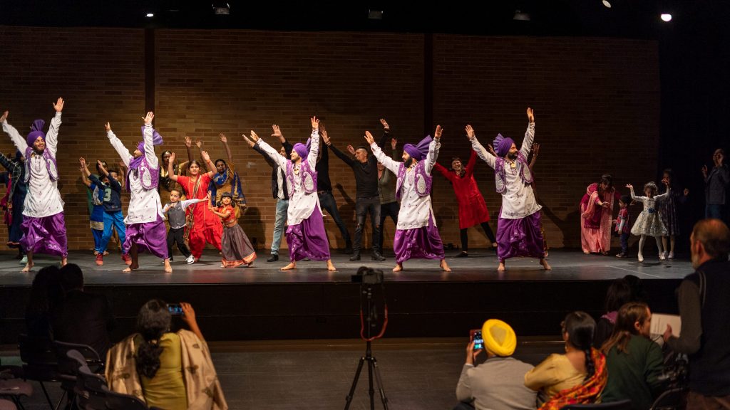Dancers at 2019 Bhangra Event.