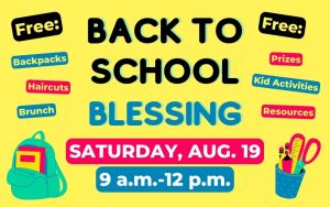 Black to School Blessing, Saturday, August 19