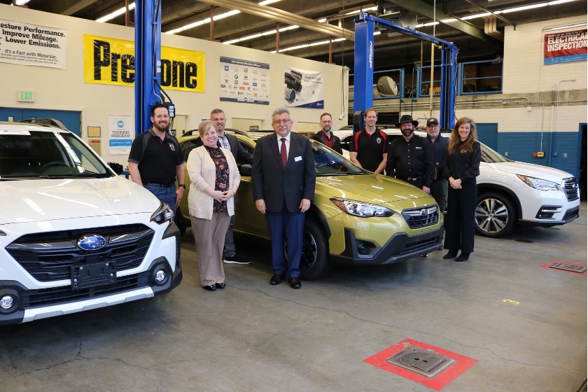 Skagit Valley College receives donation from Subaru-U to enhance automotive program